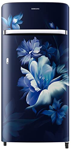 Image of Samsung 198L 5 Star Direct Cool Single Door, Digital Inverter Refrigerator Appliance (RR21B2G2WUZ /HL, Midnight Blossom Blue, 2022 Model)