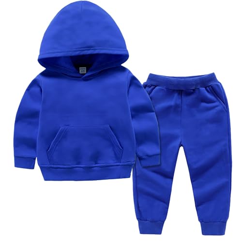 Kids Boys Sweatsuit 2 Piece Set Tracksuit Hoodie Sweatshirt+Sweatpant Jogger Outfits Toddler Girl Athletic Set Fall Clothes