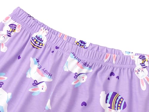 Image of Beezizac Girls Pajamas Cute Print Short /Long Sleeve Pants Set Size 6-18
