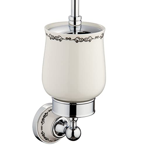 PaulGurkes Nostalgie Retro WC-Bürste Klo-Bürste Keramik Bad Accessoires Landhausstil Badaccessoires Set Serie