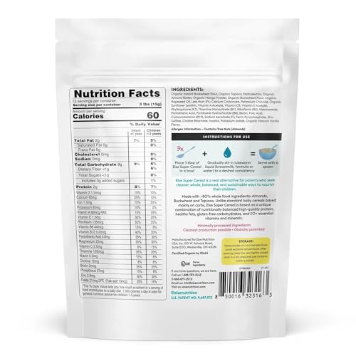 image for Else Nutrition Baby Cereal Stage 1 for 6 months+, Plant Protein, Organ