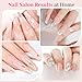 QIEK Builder Nail Gel Polish, 8-in-One Building Strengthener Apex Enhancement Extension Hard Jelly Nude Gel Polish LED Lamp Cured Rubber Base Coat for DIY Manicure Home Beauty Gifts for Women