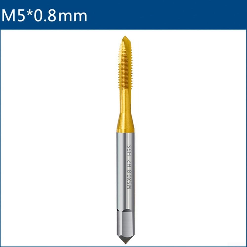 Jeu de 7 tarauds filetés M2-M10, cannelure droite métrique pour taraud revêtu HSS pour réparation, assemblage de meubles et fabrication de machines, avec (M6)