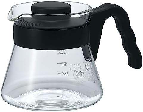 HARIO VCS-01B CD Cafetière serwer do kawy V60-01-450 ml, szkło, czarny