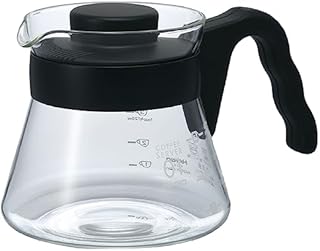 HARIO VCS-01B CD Cafetière serwer do kawy V60-01-450 ml, szkło, czarny