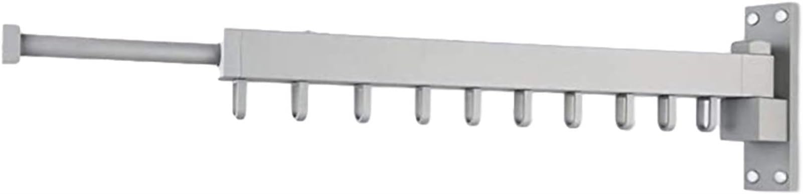 Wäscheständer, zusammenklappbar, aus Aluminium, für Wäscheständer, zusammenklappbar, einziehbar, platzsparend, drehbar, winddichter Ring für drinnen und draußen (Farbe: Gold,