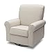 Delta Children Avery Upholstered Glider Swivel Rocker Chair, Sand
