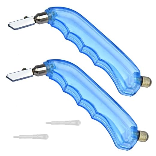 2 Pack Pistol Grip Oil Feed Glass Cutter - Heavy Duty Perfect for Cutting, Window Panes, Mirrors, Shelves, Scoring Glass Bottles and More