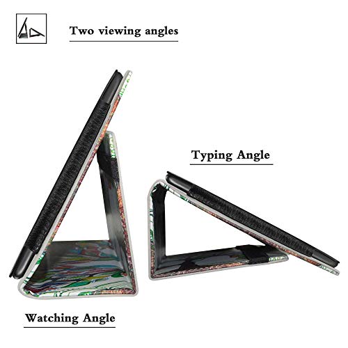 Bige For Dragon Touch Notepad 102 Case,Pu Leather Folio 2-Folding Stand Cover For Dragon Touch Notepad 102/Teclast P20Hd/Teclast M40/Blackview Tab8/Winnovo P20 10.1" Tablet,Love Tree #TOP4