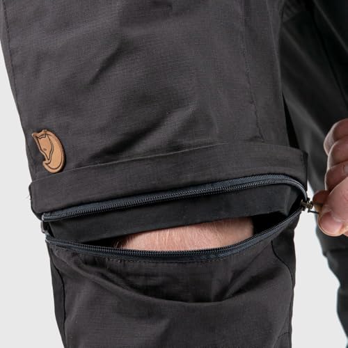 Fjällräven Herren Abisko Lite Trekking Zip-Off Reg Hose, Patina Green/Dark Grey, 50