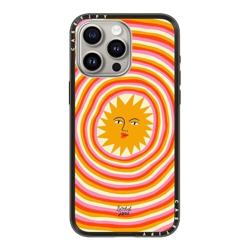 Coque Magsafe iPhone 15 Pro Max CASETiFY Compact légère et ajustée motif Rayons de Soleil