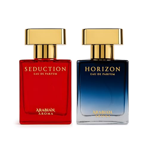 Image of Arabian Aroma Horizon & Seduction Eau De Parfum | Premium Long Lasting Perfume for Men & Women | 30ml Each