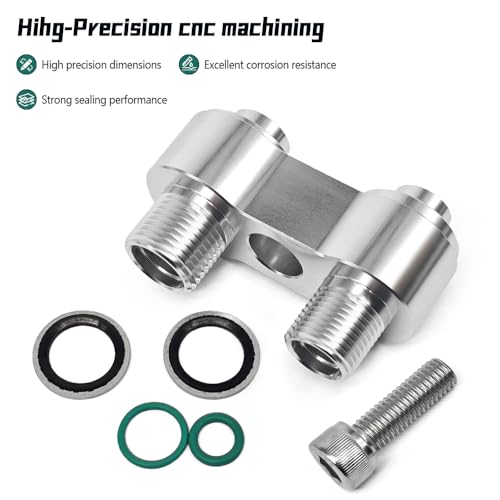 AC Compressor Bracket for LS GM R4 AC Compressor Adapter CNC Aluminum Fitting Straight Adapter - Image 3