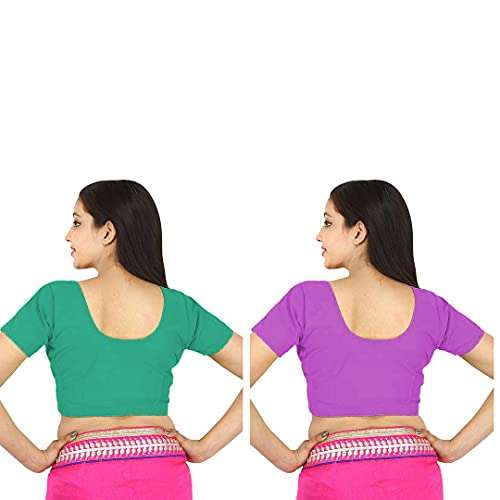 Image of Namita Women's Rubia Cotton Solid Half Sleeve Blouse