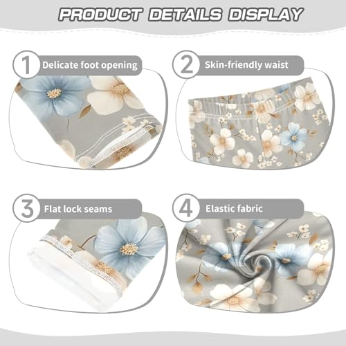 Girls' Leggings Flowers Floral Kids Yoga Tights Pants 1 Pack 208604753