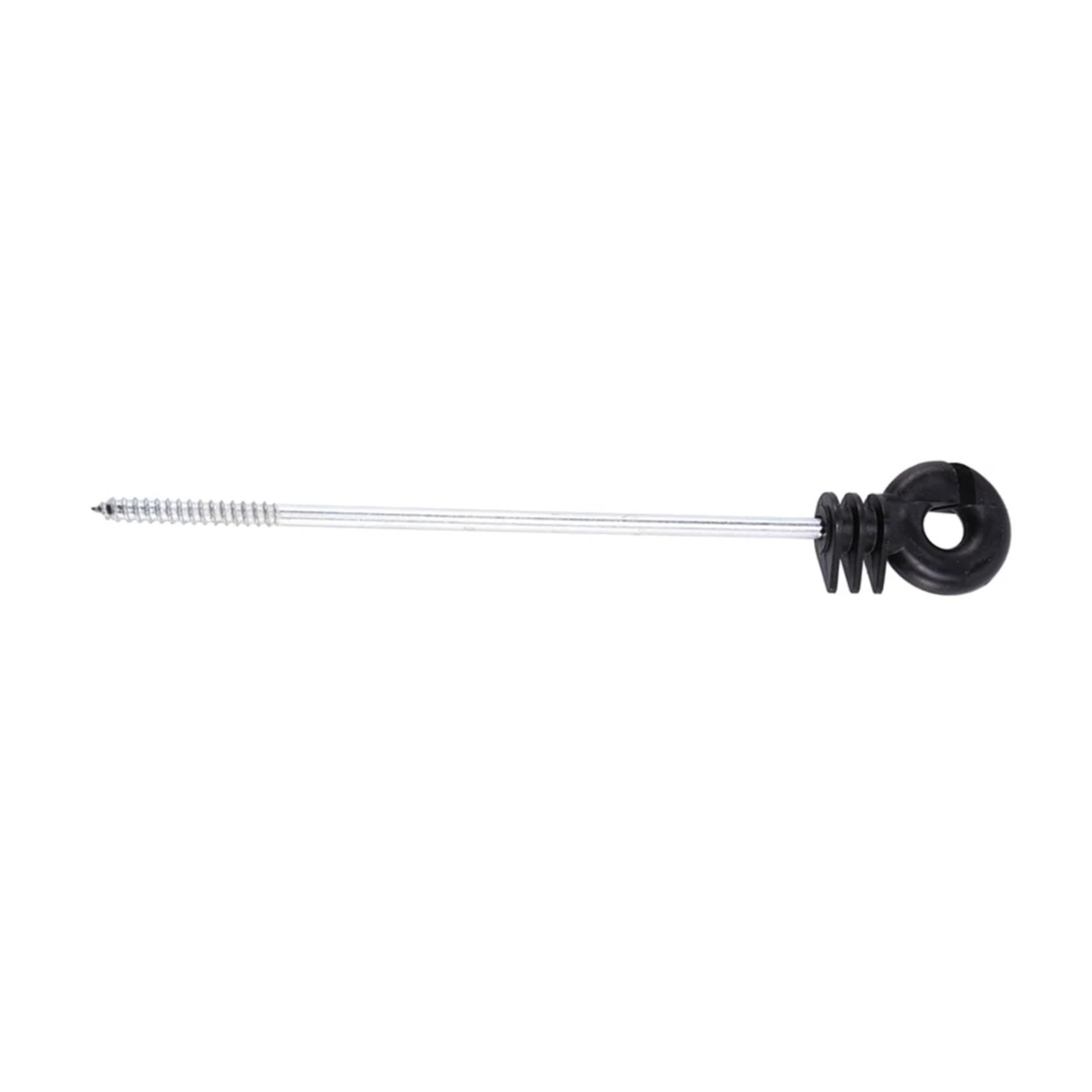 100 PCS Distanzisolatoren for Elektrozäune, Kunststoffringisolatoren mit Langstreckenschraube for Holzpfosten
