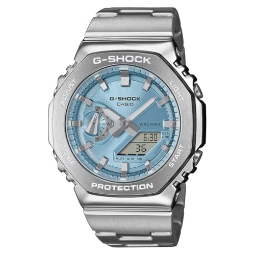 Casio G-Shock GM-2110D-2ADR Blue Dial Men Sky Blue - Image 2