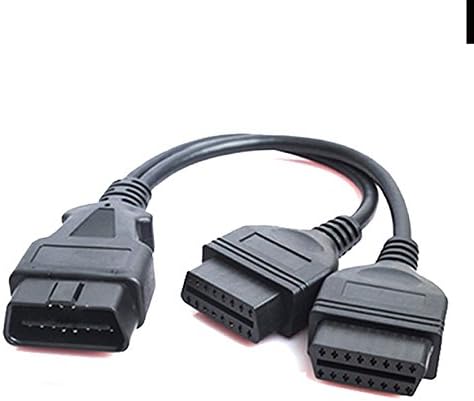 XicT OBD1 to OBD2 OBDII Adapter, OBDII Connector OBDII OBD2 16pin male 2 OBD2 female