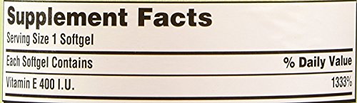 Kirkland Signature Vitamin E 400 Iu, 500 Softgels (Pack Of 2) (Total Of 1000 Softgels) #TOP3
