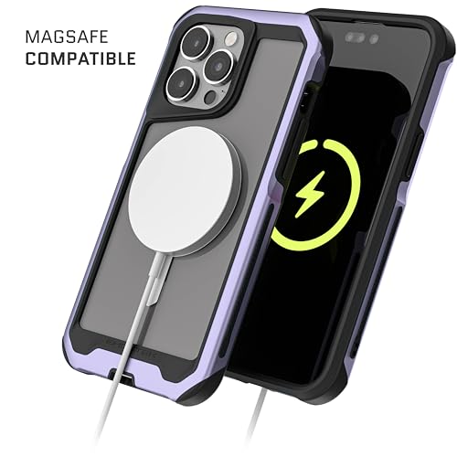 Coque Ghostek Atomic iPhone 15 Pro Max : protection fine en aluminium violet - 4