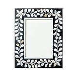 Bone Inlay Picture Frame, Display Pictures 4x6, Wood Resin Photo Frame, Table Top Display, Mother of