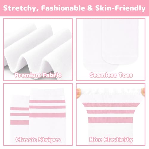 Image of Olreco 4 Pack Kids Soccer Socks Toddler Baseball Socks Youth Boys Football Sock Boys Girls Softball Sock Athletic Accessories