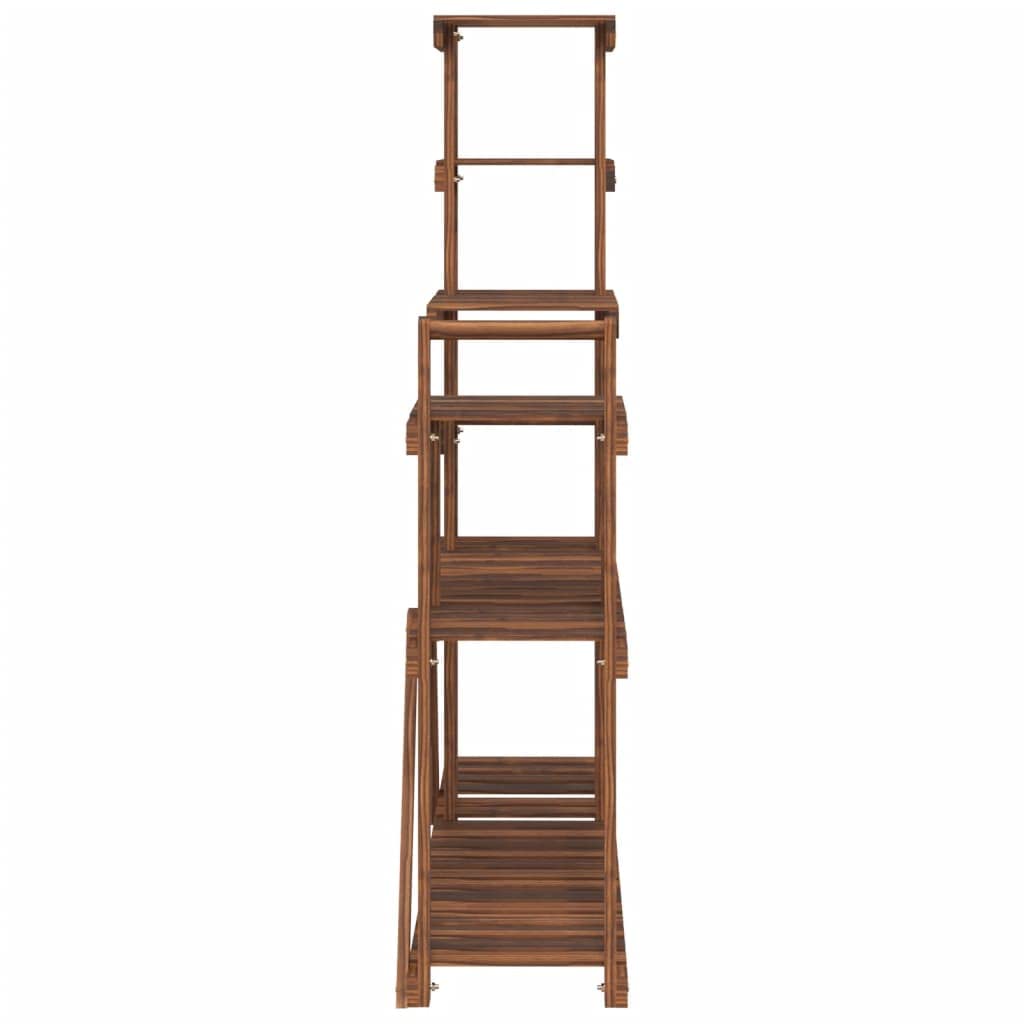 vidaXL Soporte para flores de madera maciza abeto 110x25x111 cm