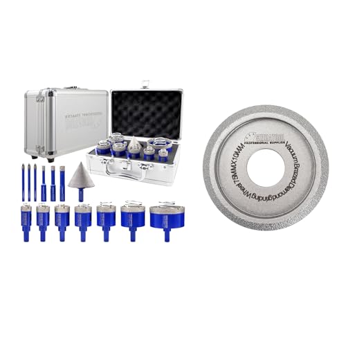 Kit de brocas corona diamantadas 14 piezas SHDIATOOL miniatura 1