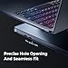 EooCoo Ultra Thin Armor Compatible with MacBook Air 13 inch Case M4 2025 2024-2022 M3 M2 A3240 A3113 A2681, 100% Match Midnight, Air 13.6