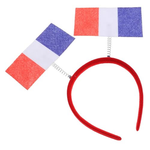Fête sans gêne grâce au headband drapeau français ajustable pour fans