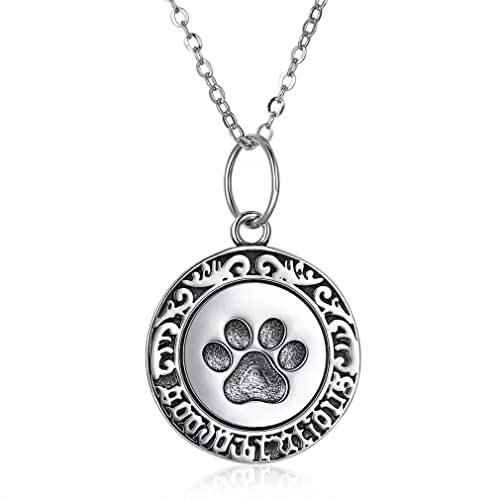 Collier s925 rond patte de chat le cadeau d'anniversaire idéal