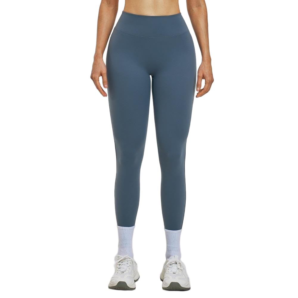 DYRBF Leggings da donna a vita alta per yoga, tinta unita, estivi, da corsa, traspiranti, ad alta elasticità, pantaloni per allenamento da donna, palestra e ciclismo