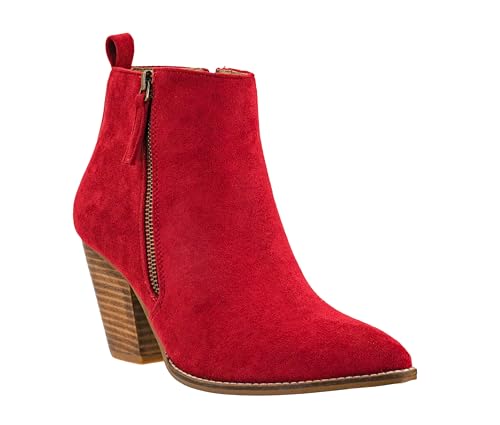 Corkys Footwear Hey Girl Women's High Standards 3.5-Inch Heeled Bootie, Featuring Two Functional Side Zippers and A Lightly Cushioned EVA Insole For All Day Comfort3