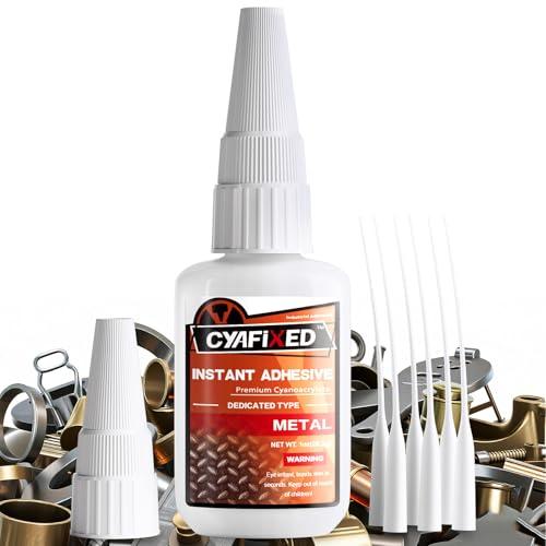 Image of Metal Super Glue, Thick Instant CA Heavy Duty Cyanoacrylate Adhesive 30g