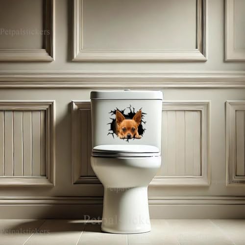 Image of Vinyl Dog Stickers - Car Decals for Women & Dog Lovers (Chihuahua Stickers)