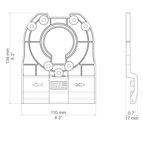 Profi Führungsschienenadapter für Bosch GKF 18V-8 für Makita/Bosch/Festool/Mafell Führungsschiene Oberfräse Kantenfräse Adapter