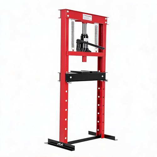 12 Ton Hydraulic Press, Heavy Duty H-Frame Bearing Shop Press