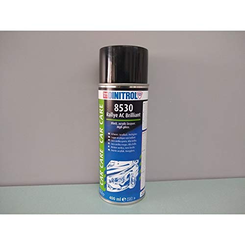 Bombe de peinture Dinitrol 8530 noir brillant avec buse haute précision