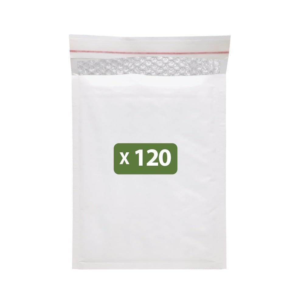 Loto de 120 sobres A5-21x15 cm - kraft y burbujas - Pack & Move