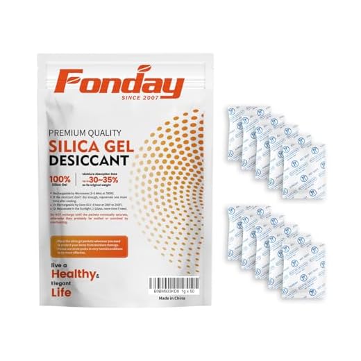 50 Pack Food Grade Silica Gel Packs