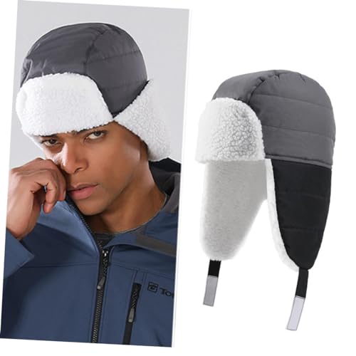 Winter Hats for Boys and Girls Fleece Design Circumference for Outdoor Activities Cozy and Warm Ear Cover for Boys and Girls Black3