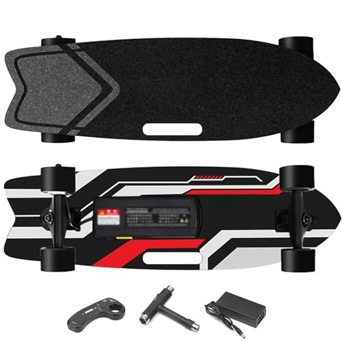 Elektrisches Offroad-Skateboard, mit EIN-/Doppel-nabenmotoren, max. Geschwindigkeit 22–40 km/h, 4 Geschwindigkeitsmodi, stoßdämpfende Rollen, für Campus und Stadt Single-Drive-15km