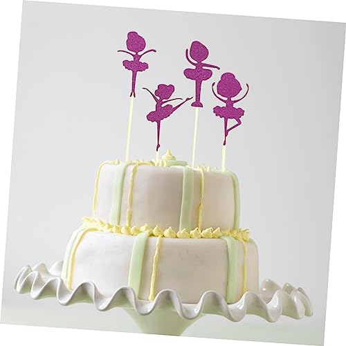 Holibanna Q0118TK2182SQAIV9THN9R 8 Pcs Birthday Cake Toppers Cake Decor Cake Cups Birthday Cake Products Decorative Toppers Paper Cup Cupcake Toppers Ingredients Oval Serving Platter Decorations Purple thumb #1