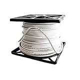 Perfectflex Coaxial Cable 6 Series 500 Ft Rg6 Trishield 77 Braid White Color Copper Clad Steel