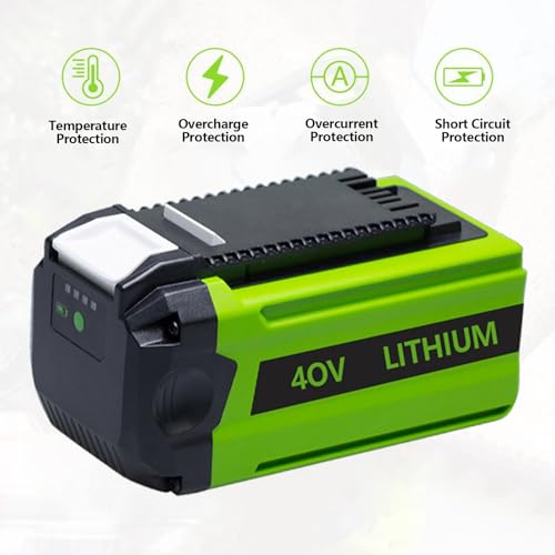 Batería de repuesto de 80V para herramientas Greenworks pack de 2 unidades GBA80400 de 4.0Ah 4