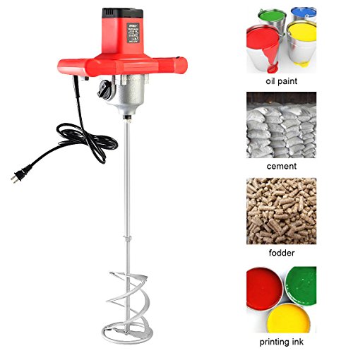 Goplus Electric Mortar Mixer 1600W Handheld Stirring Tool Dual High Low Gear Adjustable