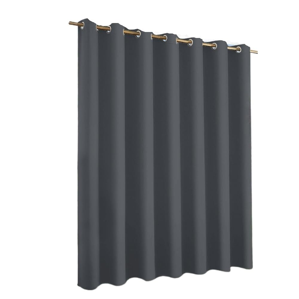 TANGSIYANG Outdoor Curtains Outdoor Curtains Waterproof Garden Exterior Street Gazebo Curtain For Porch Pergola Terrace Cabana Pool(Gray,1PCS_W84XH95IN-213X241)