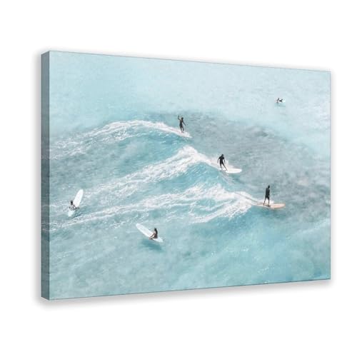Toile hawaïenne surf 40,6x61 cm pour habiller un mur vide