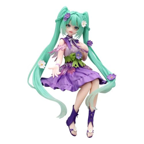 Hatsune Miku Flower Fairy Cosmos Purple Color Version Figurine 14 cm Noodle Stopper