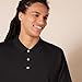 Amazon Essentials Men's Golf Polo Shirt, Moisture-Wicking Quick Dry, Short Sleeve, Black, Medium